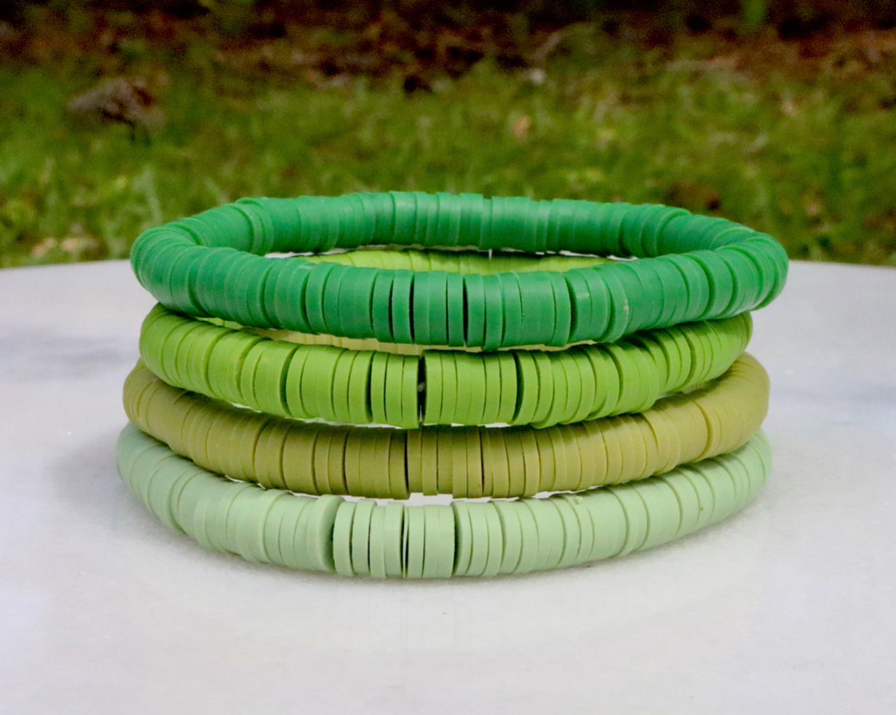 Green Clay Bracelets