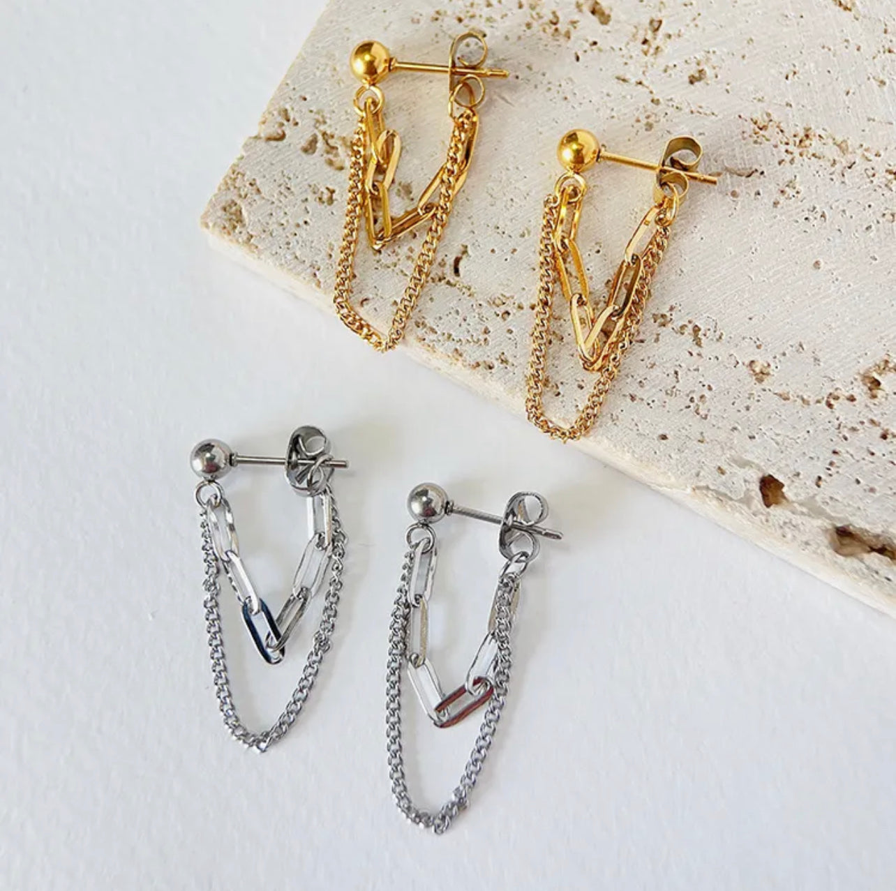 Chain Stud Earrings