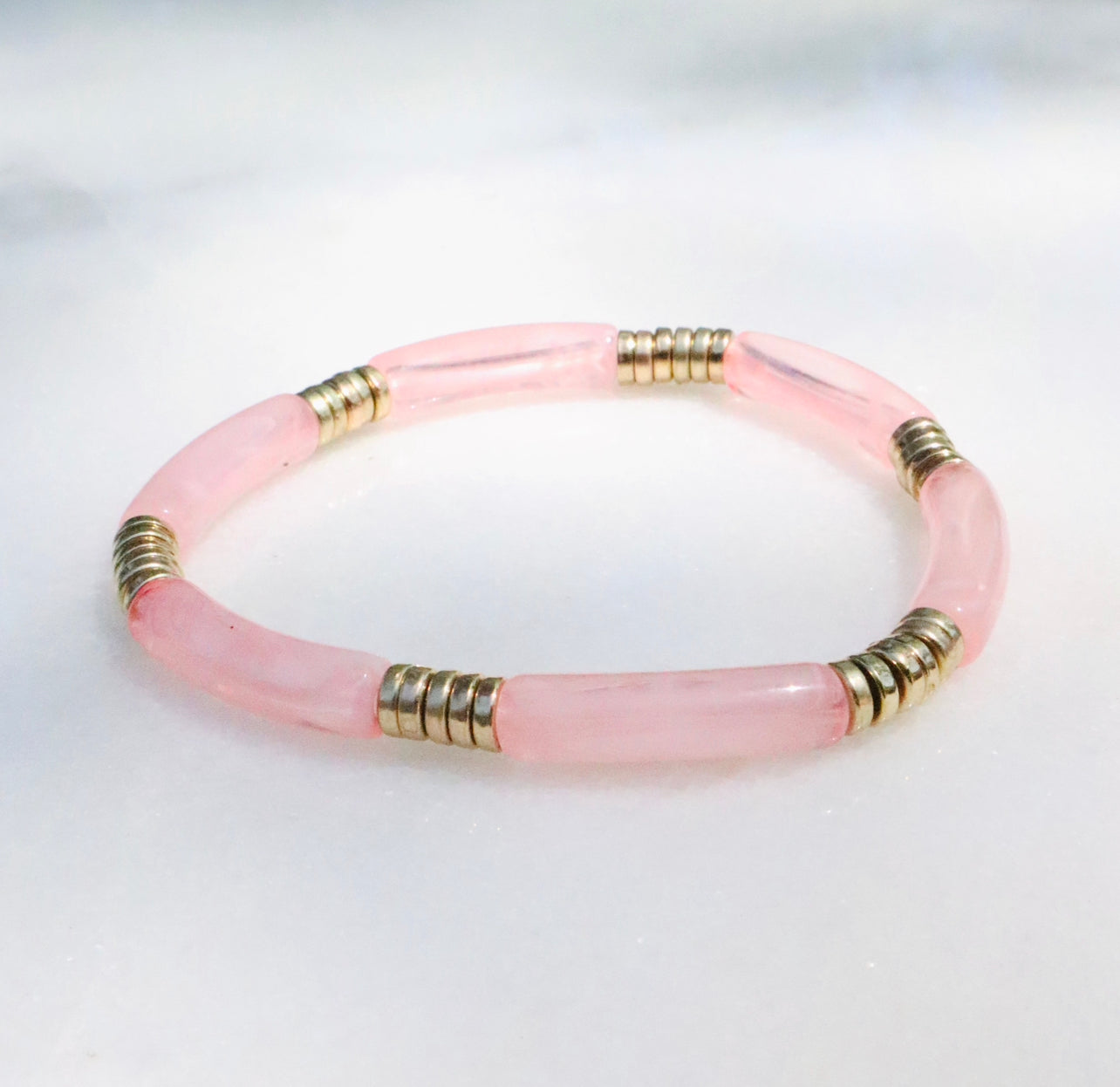 Acrylic Pink Bracelets