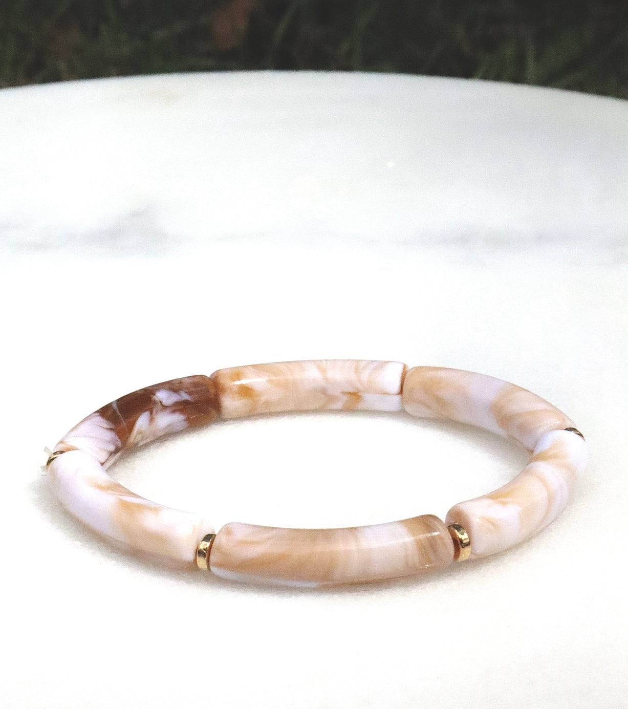 Acrylic Tan Bracelets