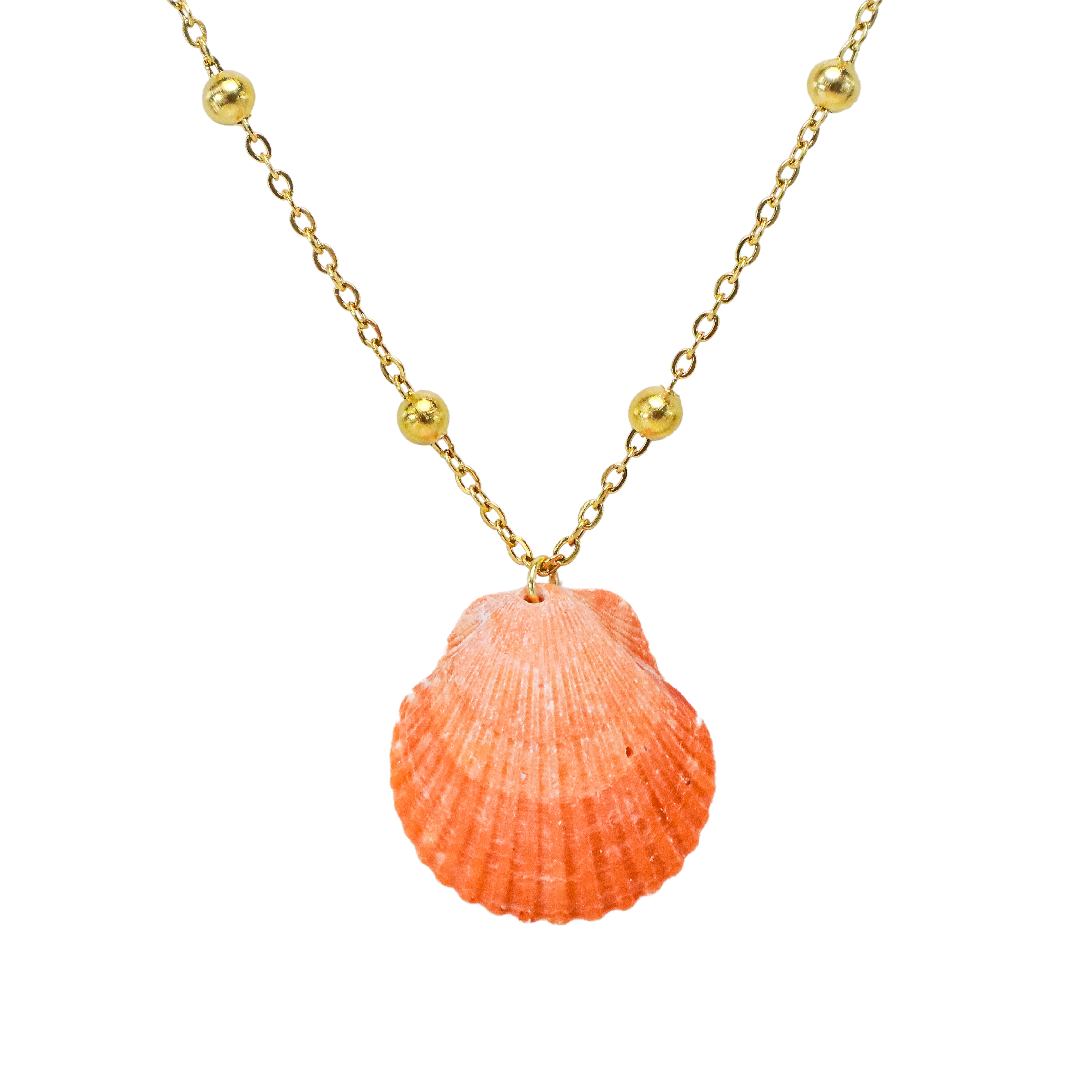 Korina’s Tiny Orange Shell Necklace