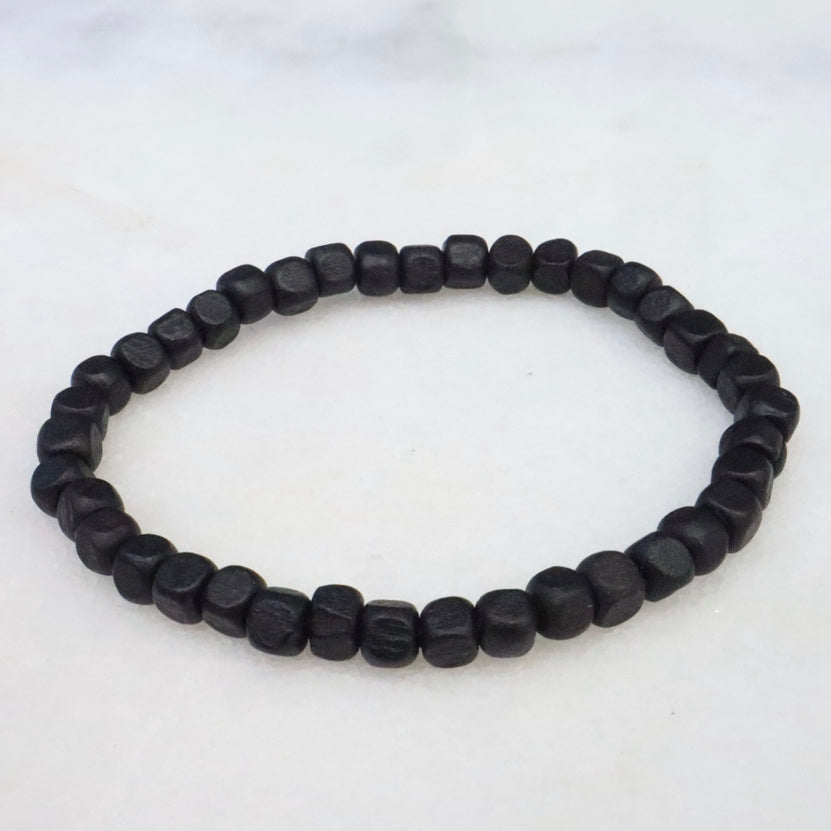 Black Wooden Bracelets