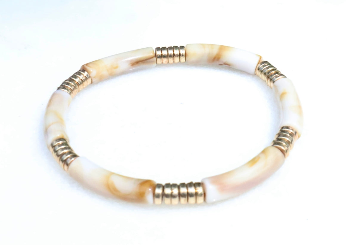 Acrylic Tan Bracelet
