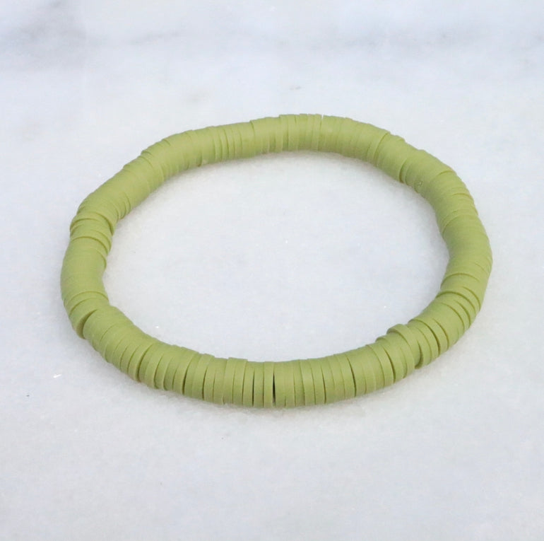 Green Clay Bracelets