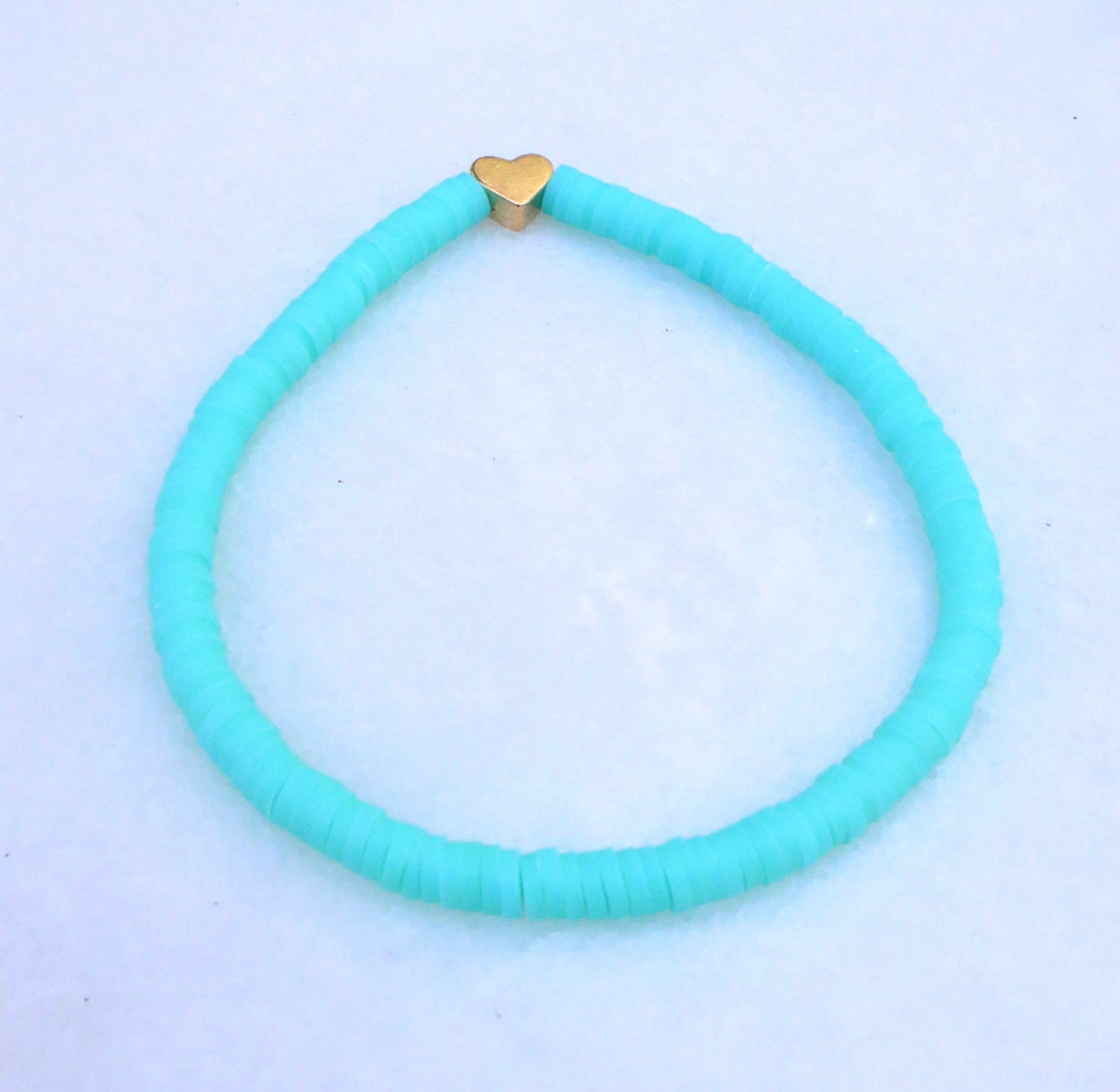 Teal Nation Clay Bracelet