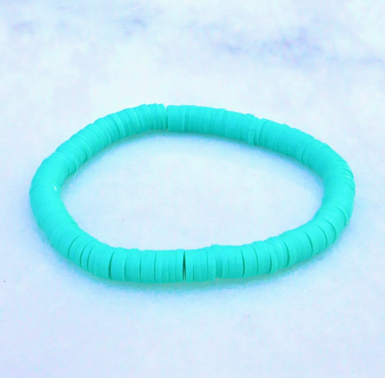 Teal Nation Clay Bracelet