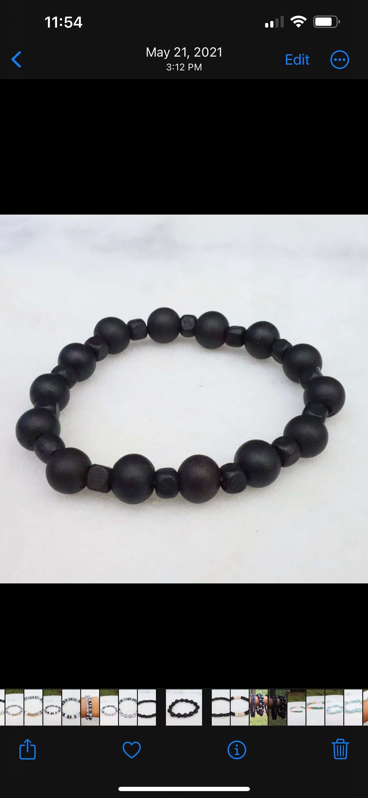 Black Wooden Bracelets