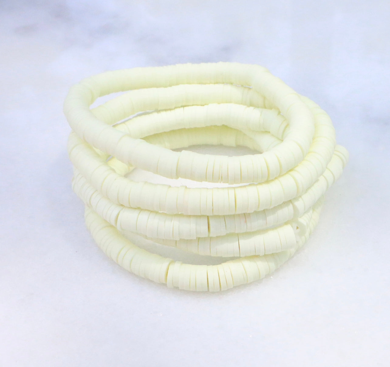 Pastel Yellow Clay Bracelet
