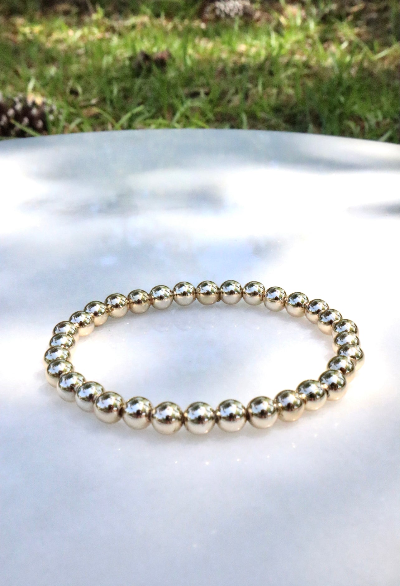Gold Beaded Bracelet