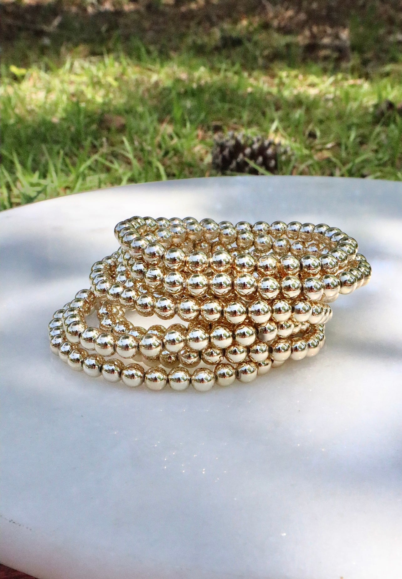 Gold Beaded Bracelet