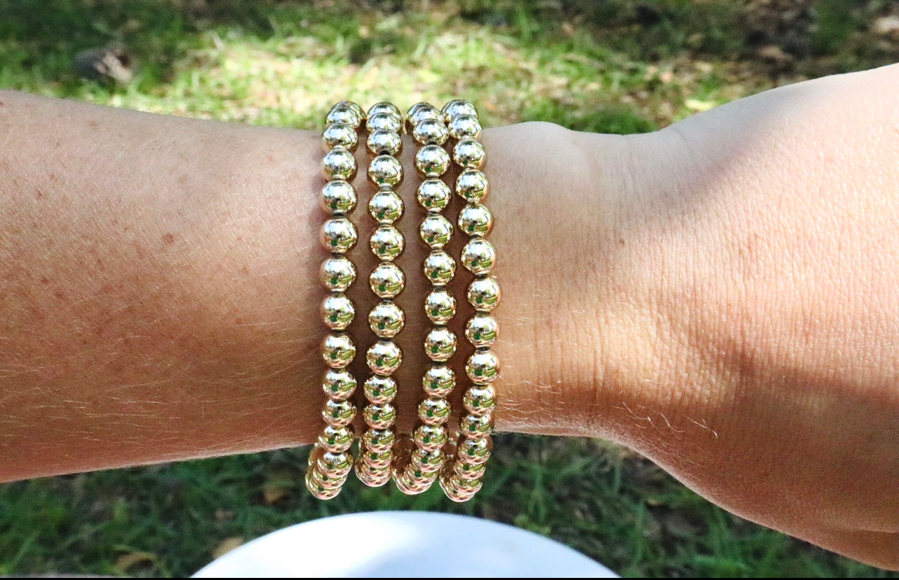 Gold Beaded Bracelet