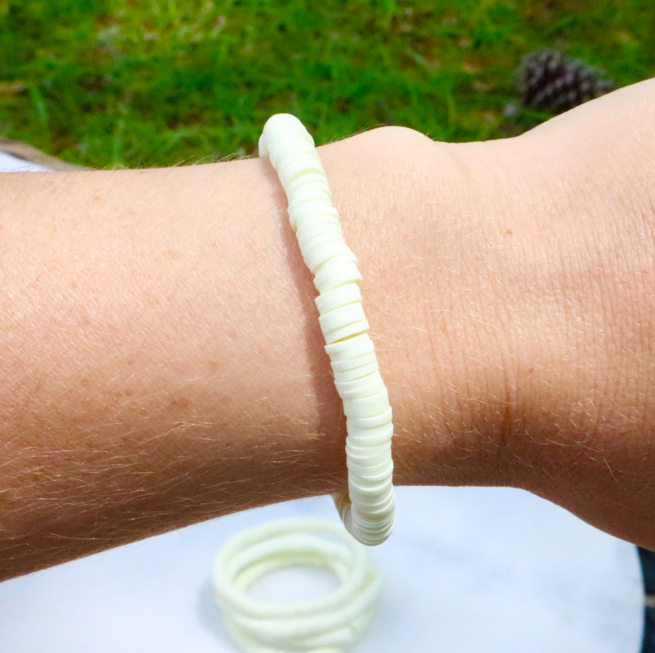 Pastel Yellow Clay Bracelet