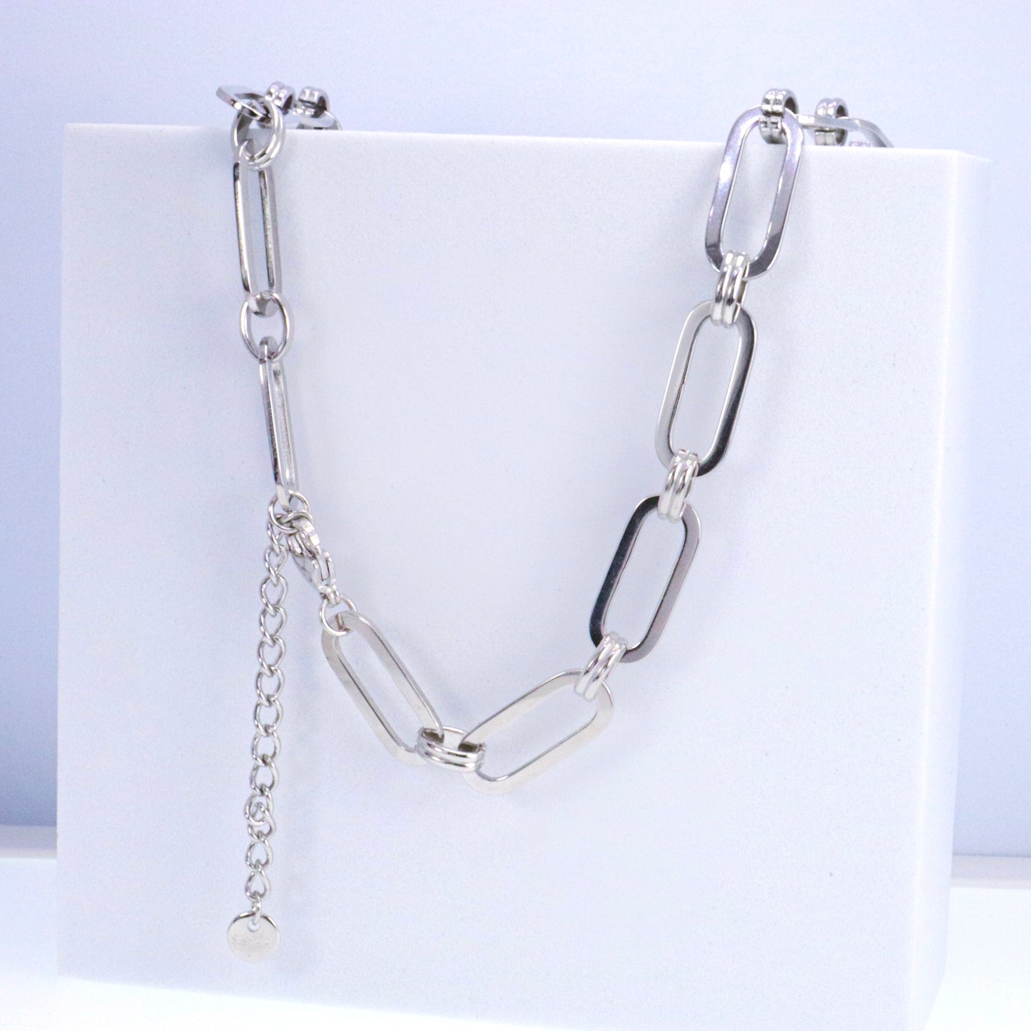 Silver Chain Link Necklace