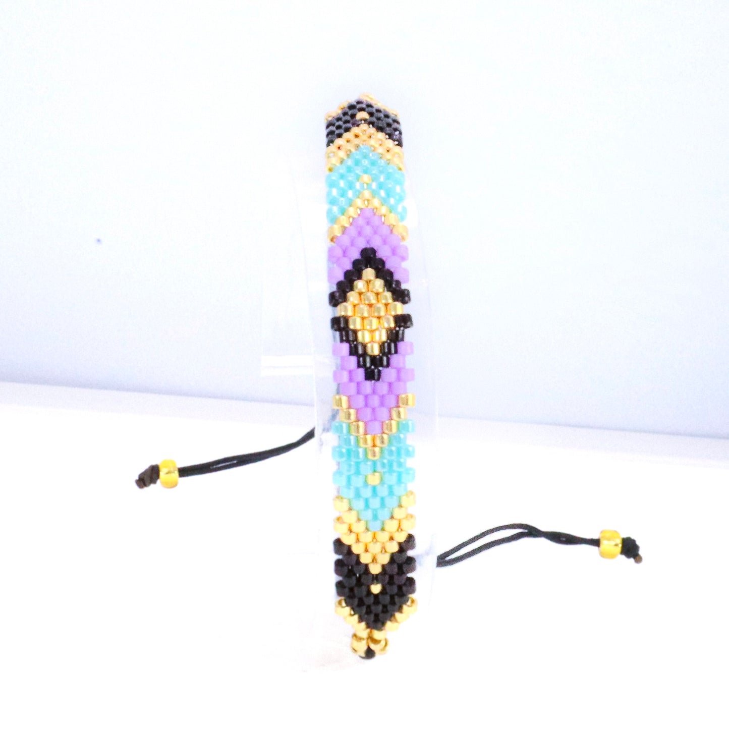 Adjustable Western Style Woven Seed Bead Bracelet / Anklet
