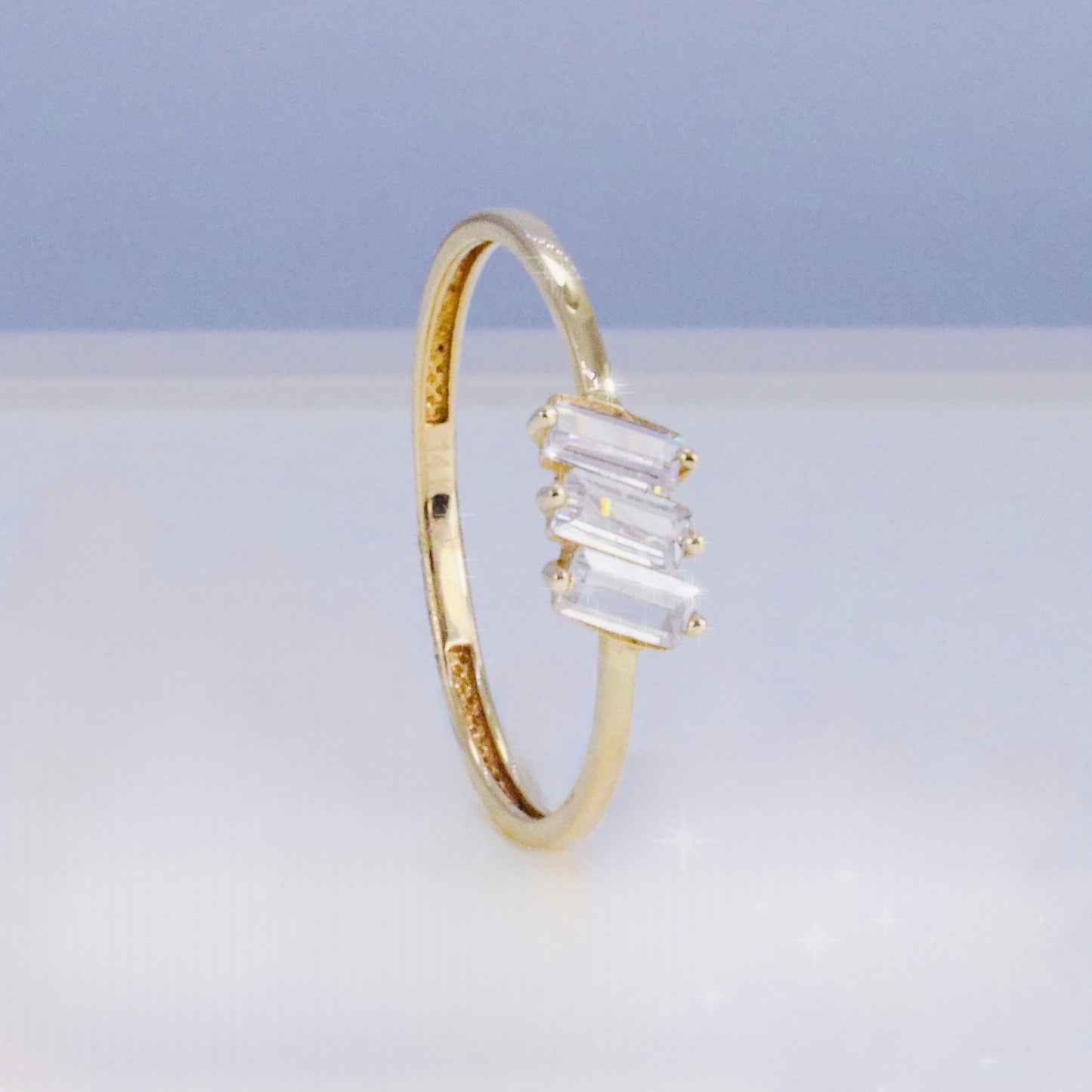 Copy of 14k Gold Baguette Ring Size 7.5