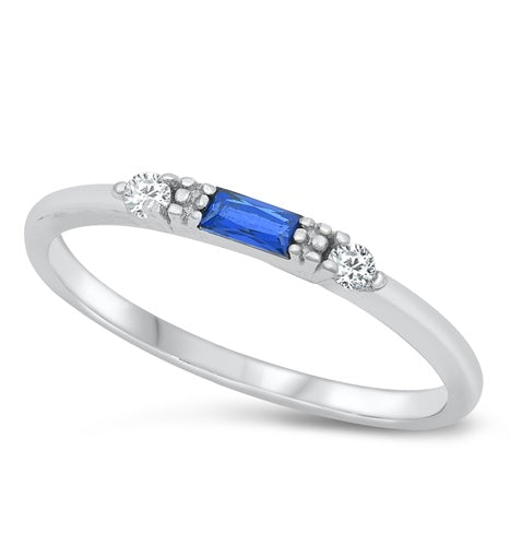 Size 9 Debbie’s Sterling Silver Sapphire Ring