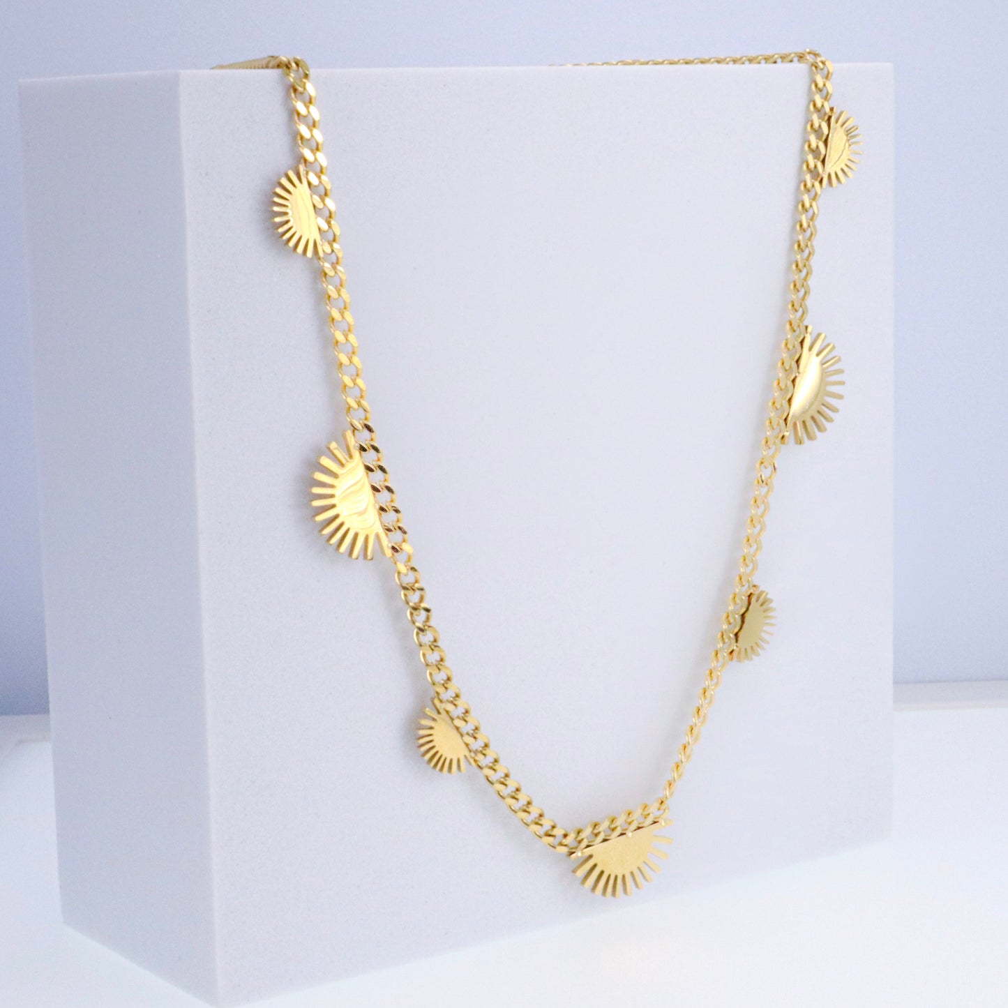 Gold Sun Necklace