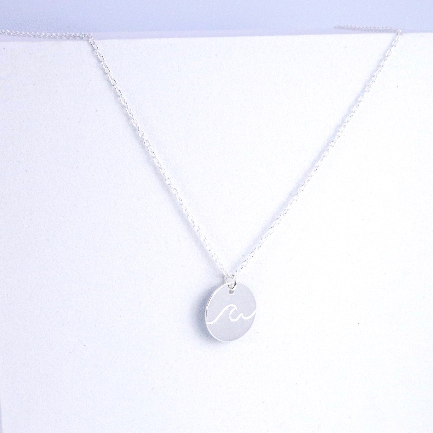 Sterling Silver Wave Necklace