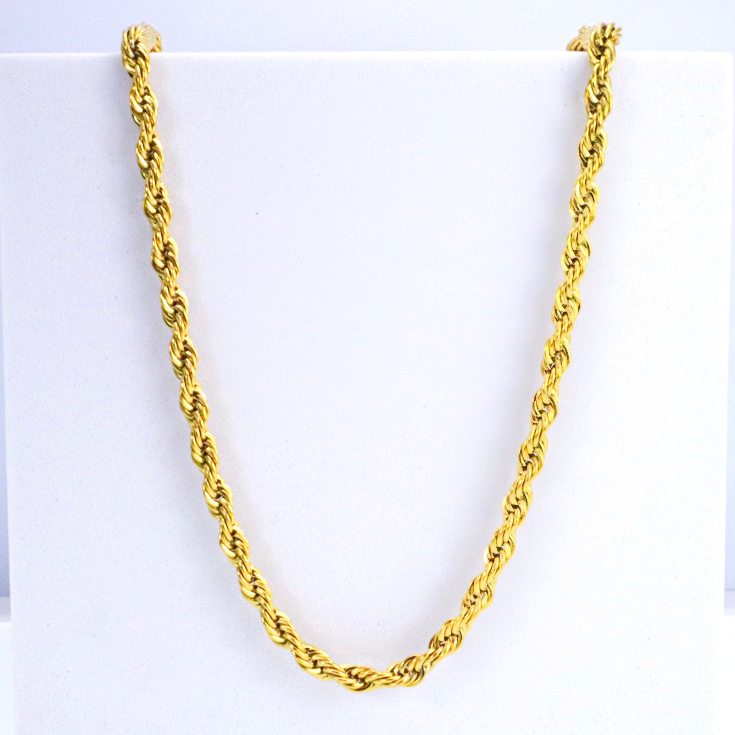 Gold Rope Chain Necklace