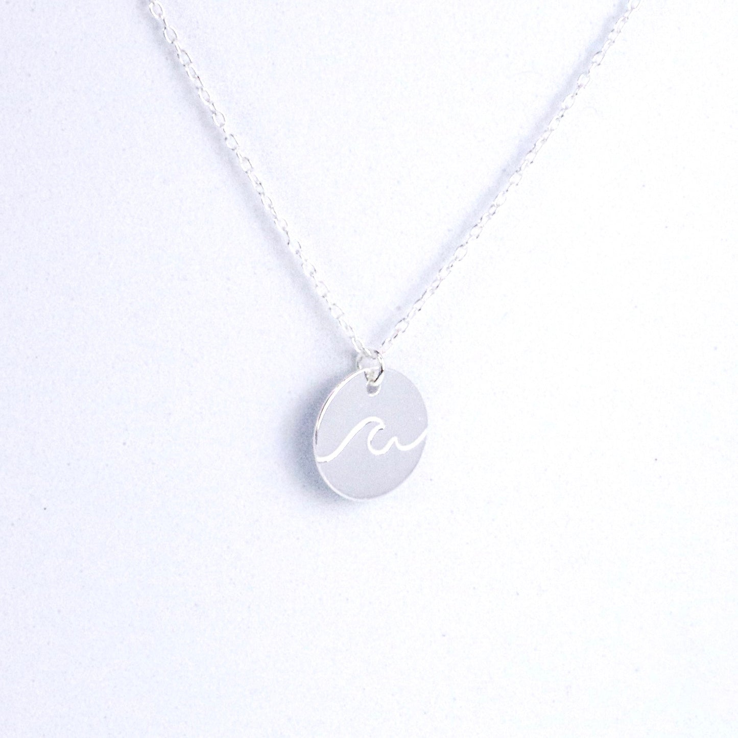 Sterling Silver Wave Necklace