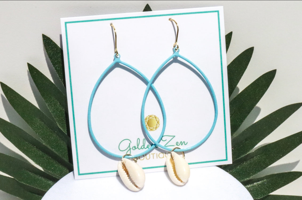 Baby Blue Beach Barbie Earrings