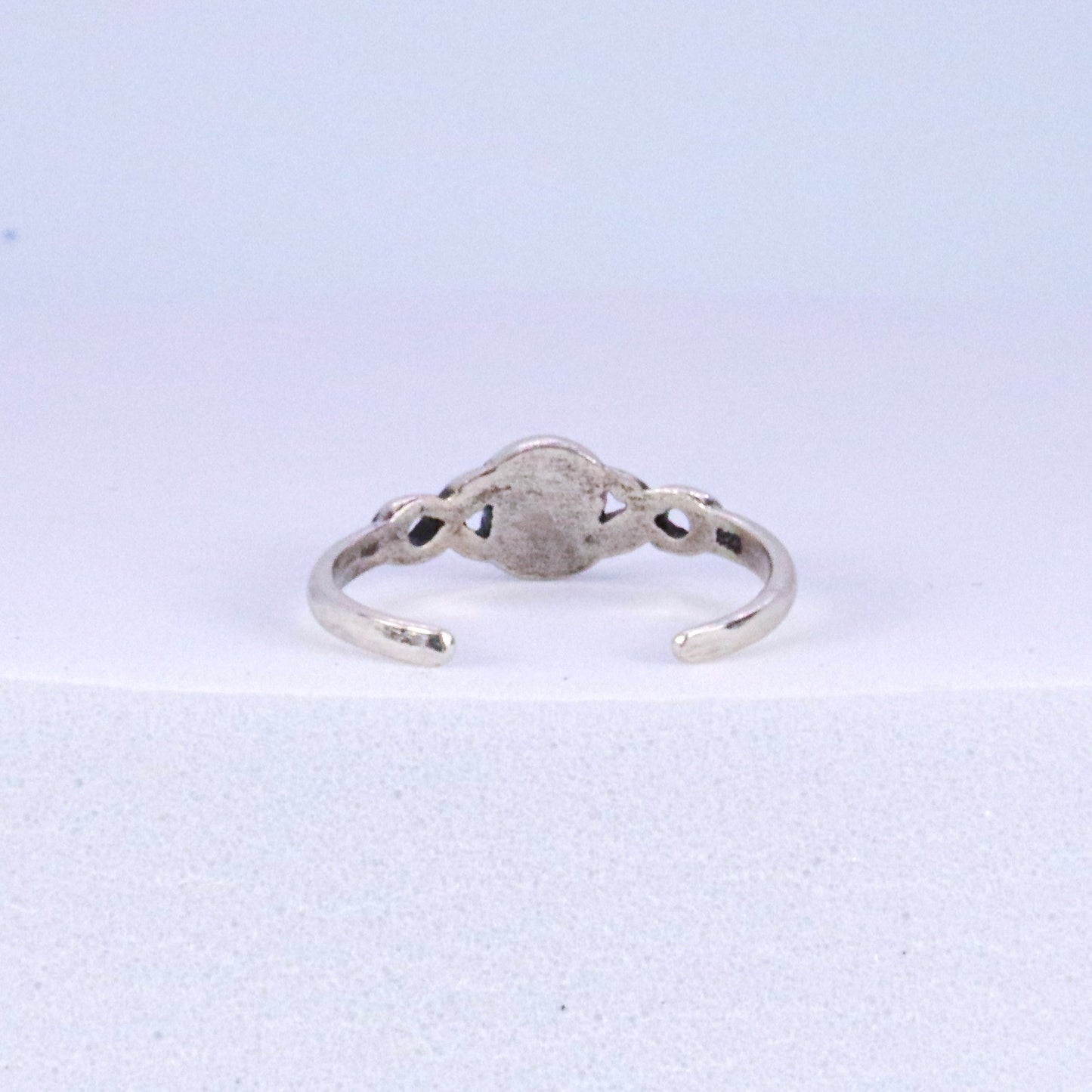 Pink Fire Opal & Sterling Silver Toe Ring