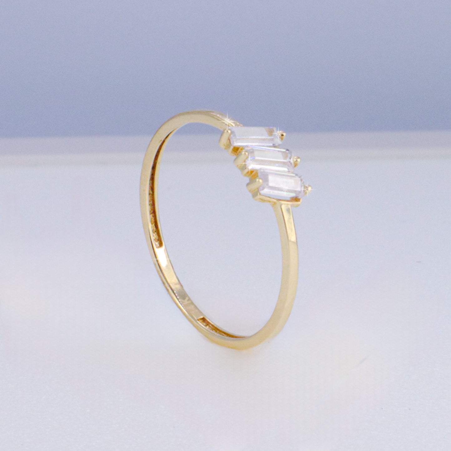 Copy of 14k Gold Baguette Ring Size 7.5