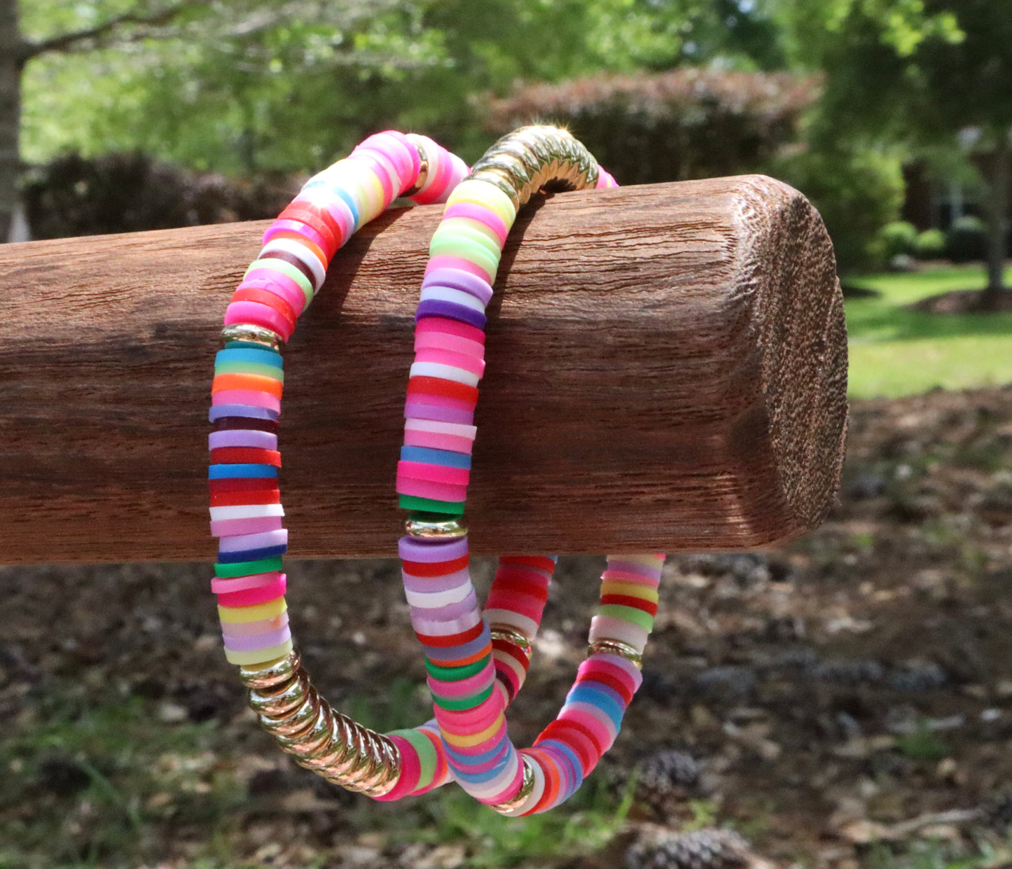 Pop of Color Clay Bracelet