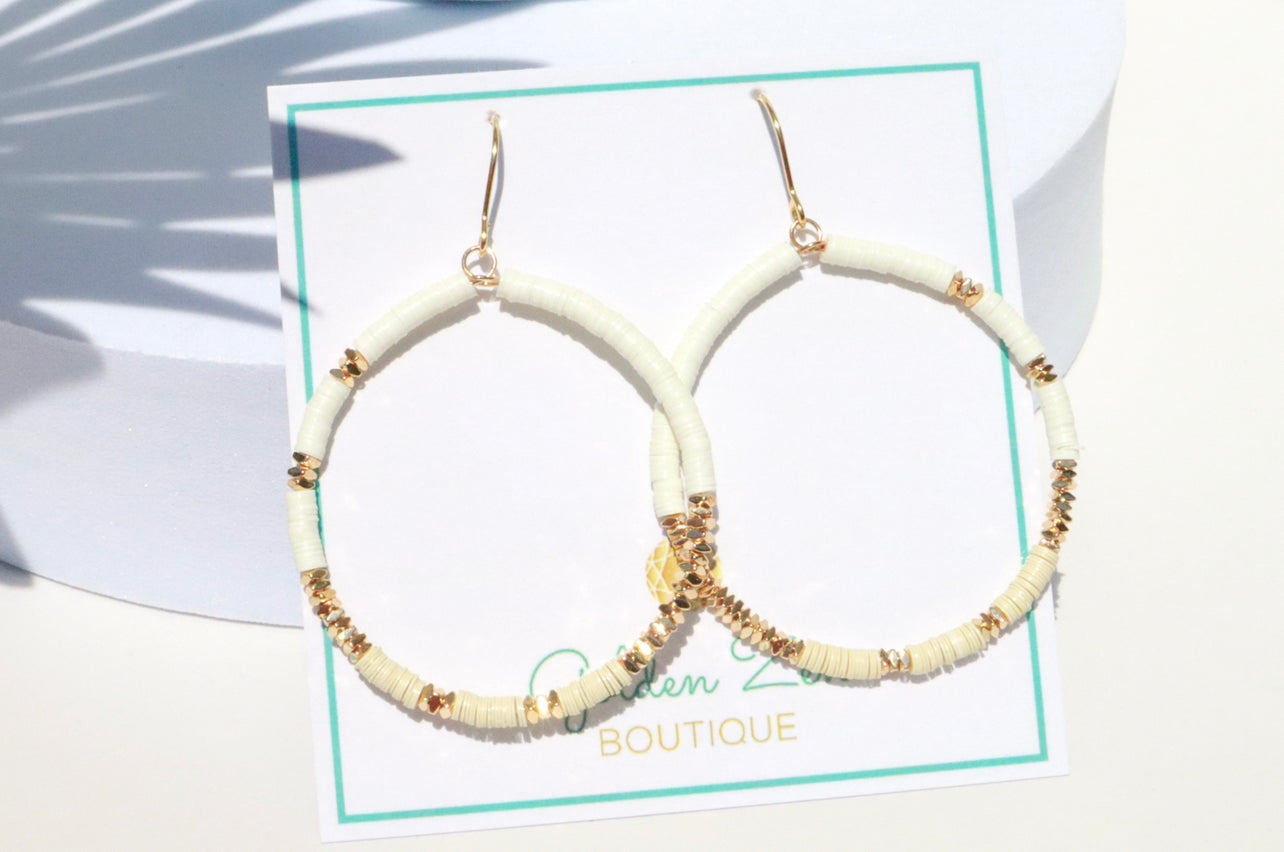 Navarre Sands Neutral Clay Hood Earrings