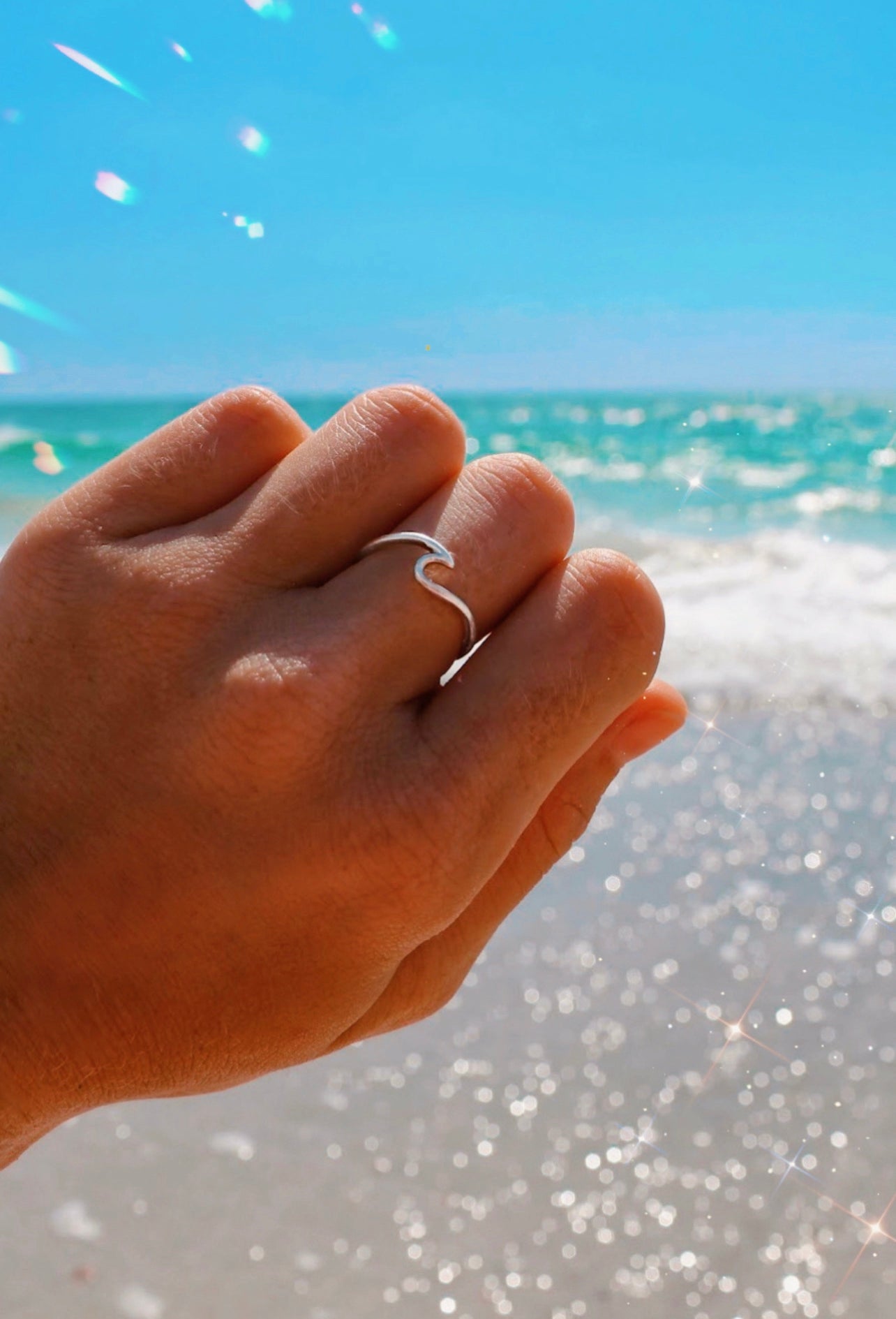 Sterling Silver Wave Ring