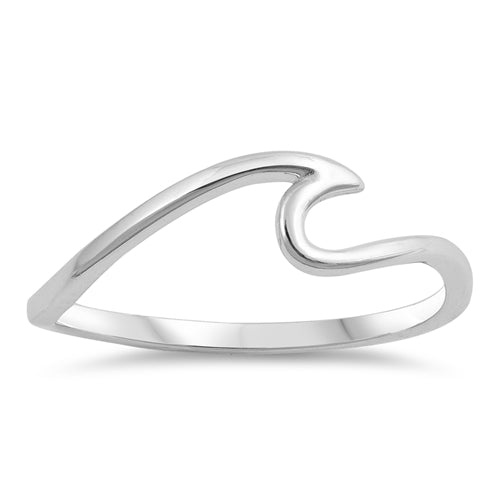 Sterling Silver Wave Ring