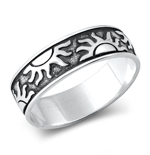 Sterling Silver Sun Ring