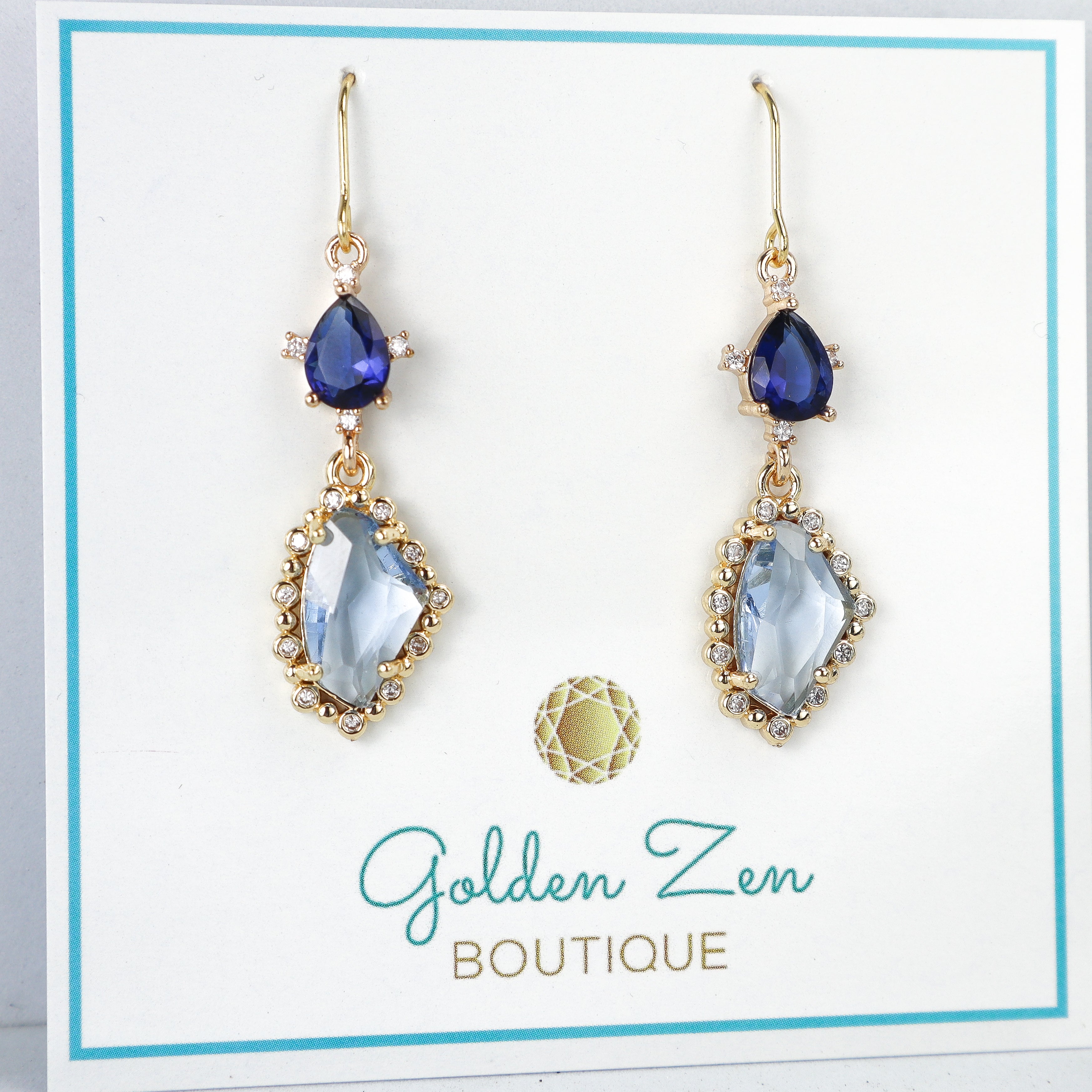 Glacier Gem Crystal Earrings