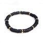 Black & Gold Clay Bracelet
