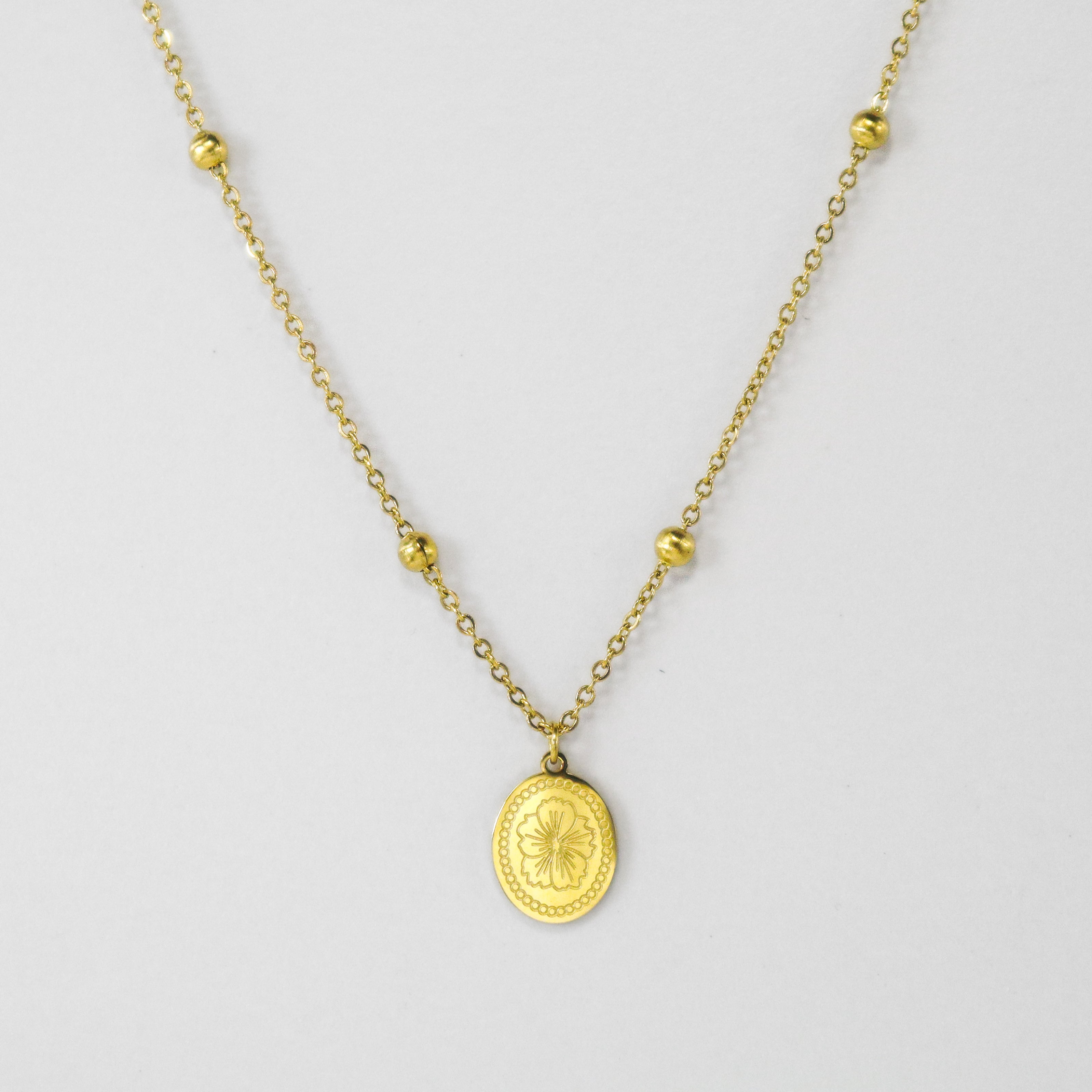 O’ahu Hibiscus Gold Necklace