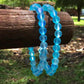 Iridescent Blue Mermaid Bead Bracelet