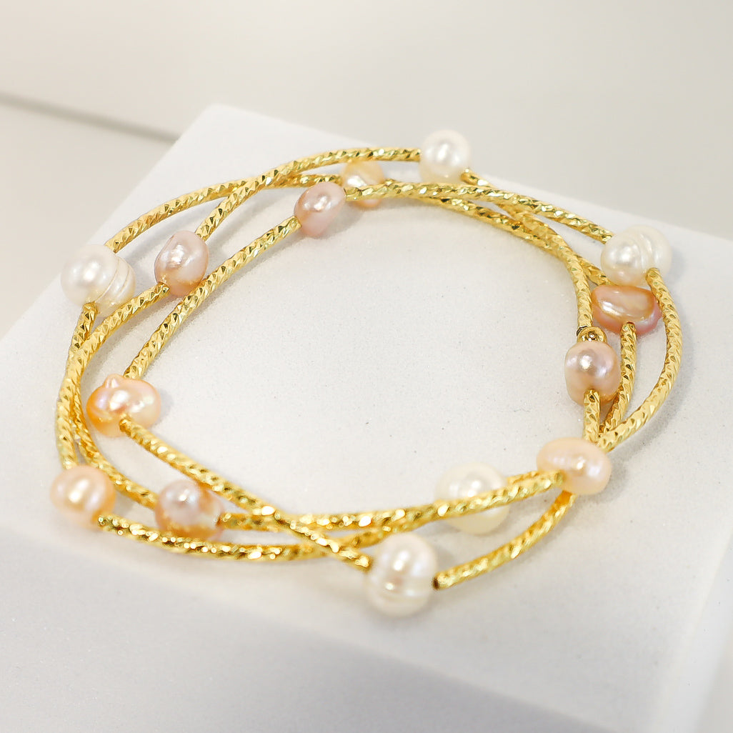 Gold & Fresh Water Pearl Necklace / Bracelet / Anklet