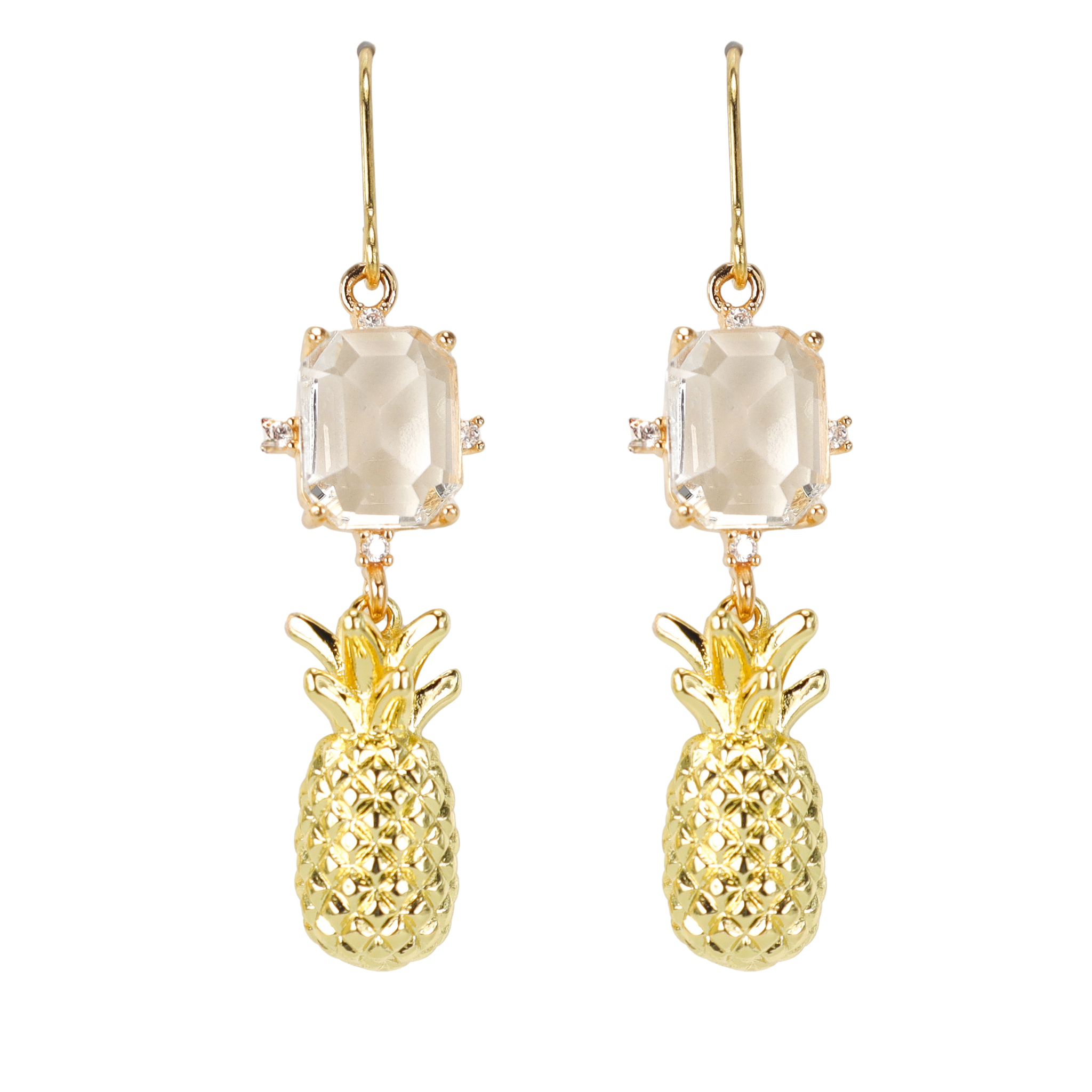 Diamond Charleston Pineapple Earrings