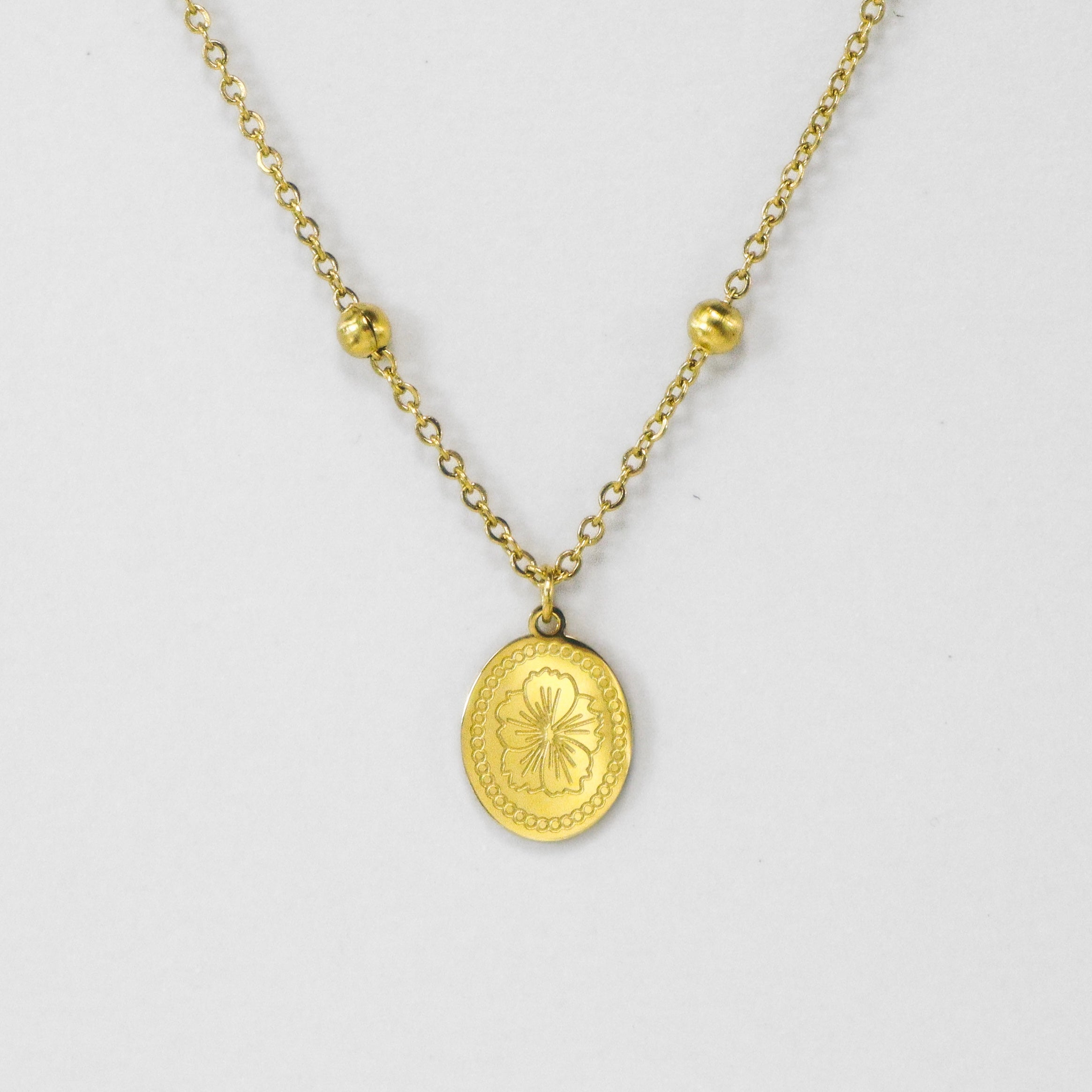 O’ahu Hibiscus Gold Necklace