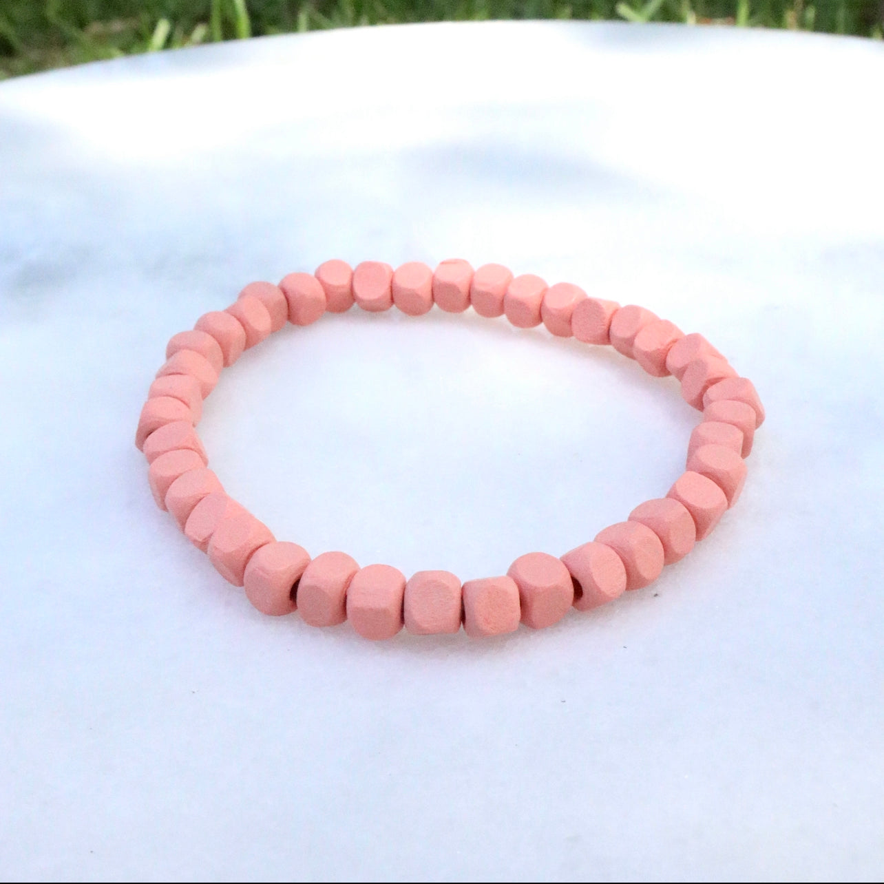 Pink Wooden Bracelets