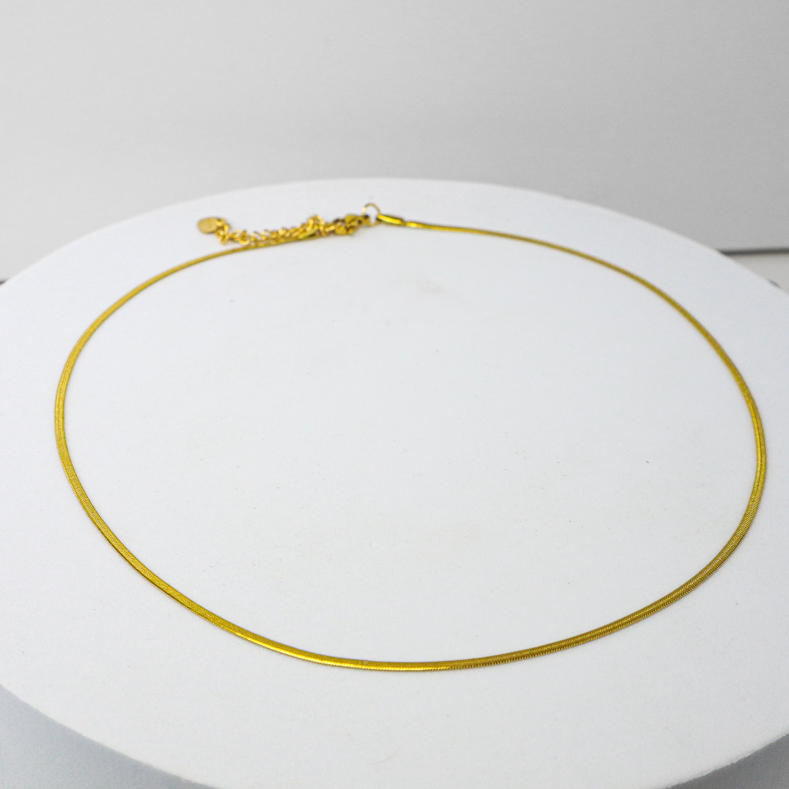 Gold Herringbone Chain