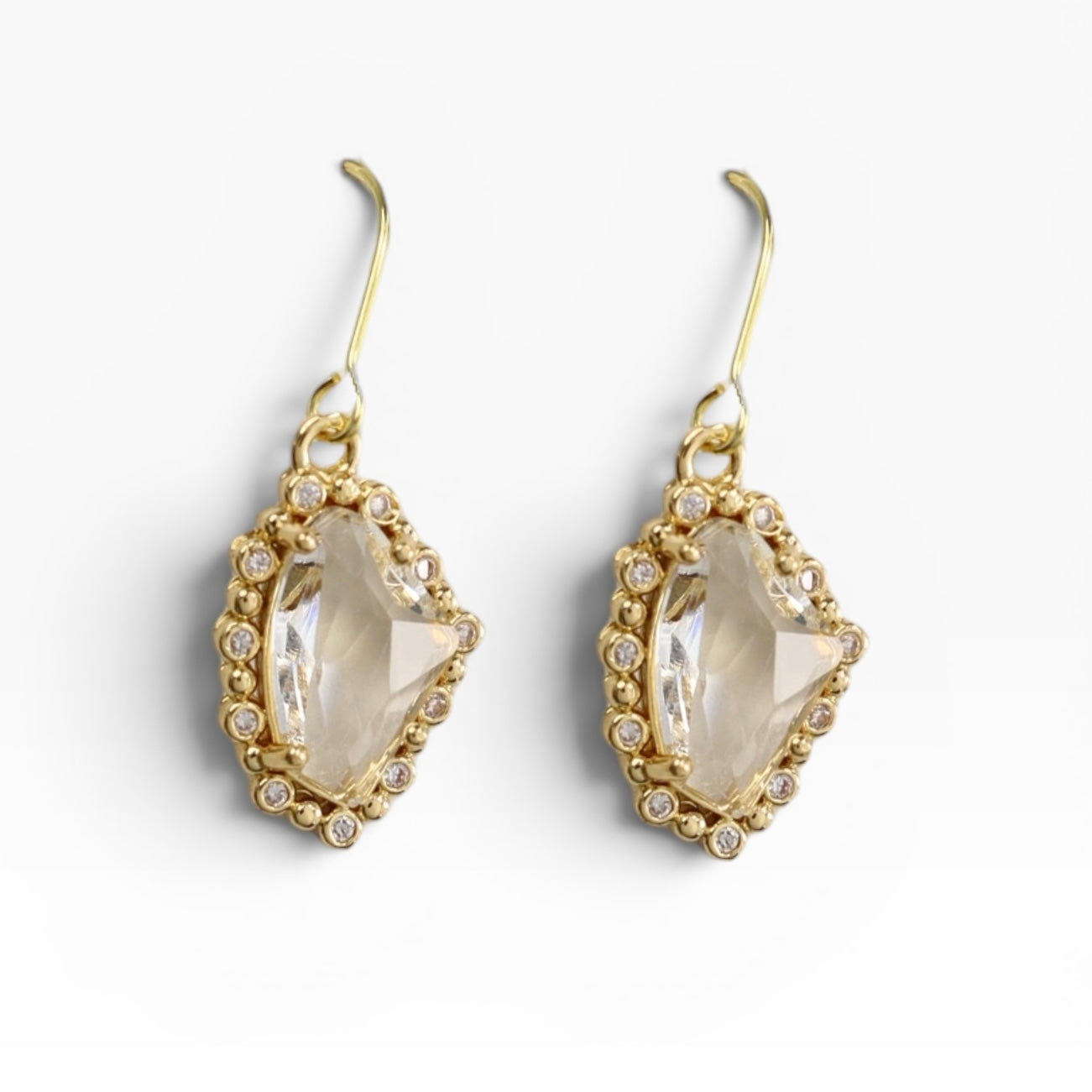 Icy Crystal Dangle Earrings