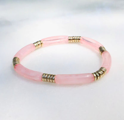 Acrylic Pink Bracelets