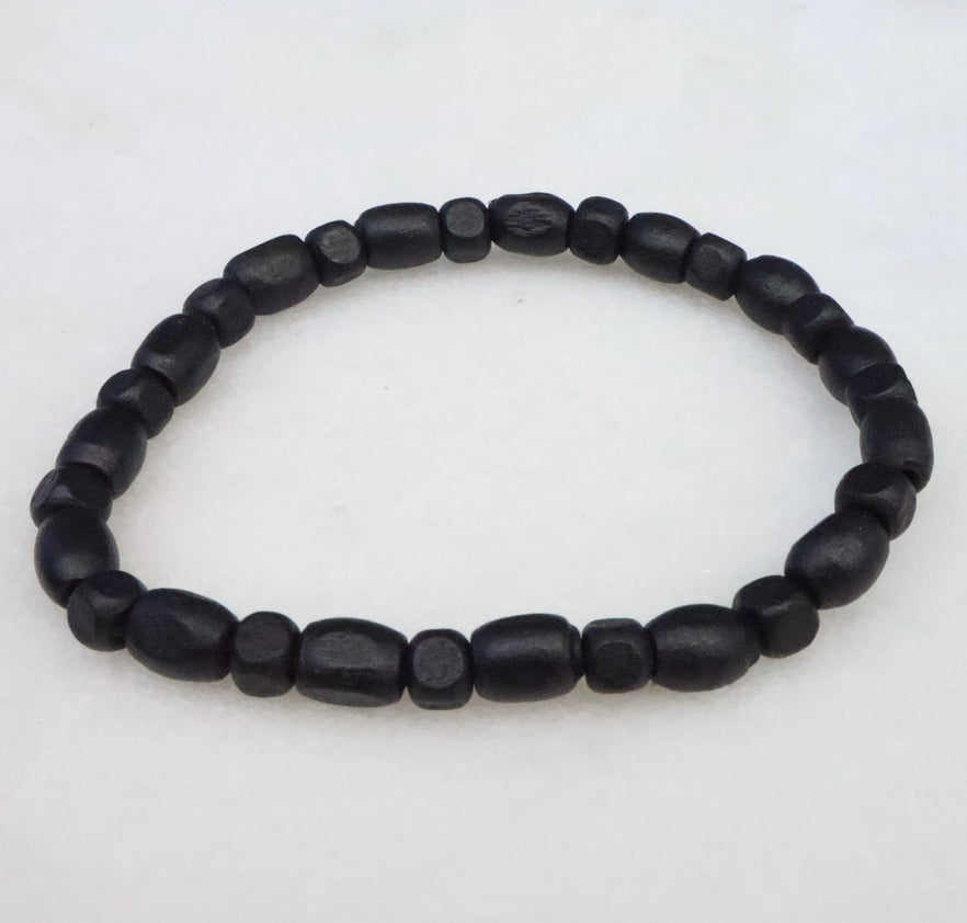Black Wooden Bracelets