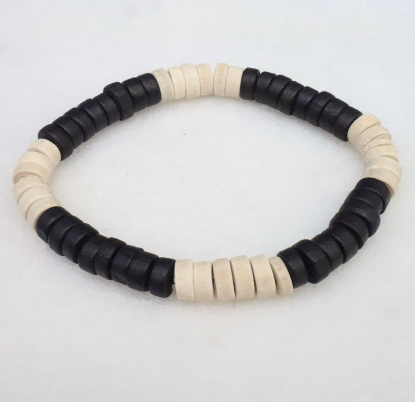 Black Wooden Bracelets