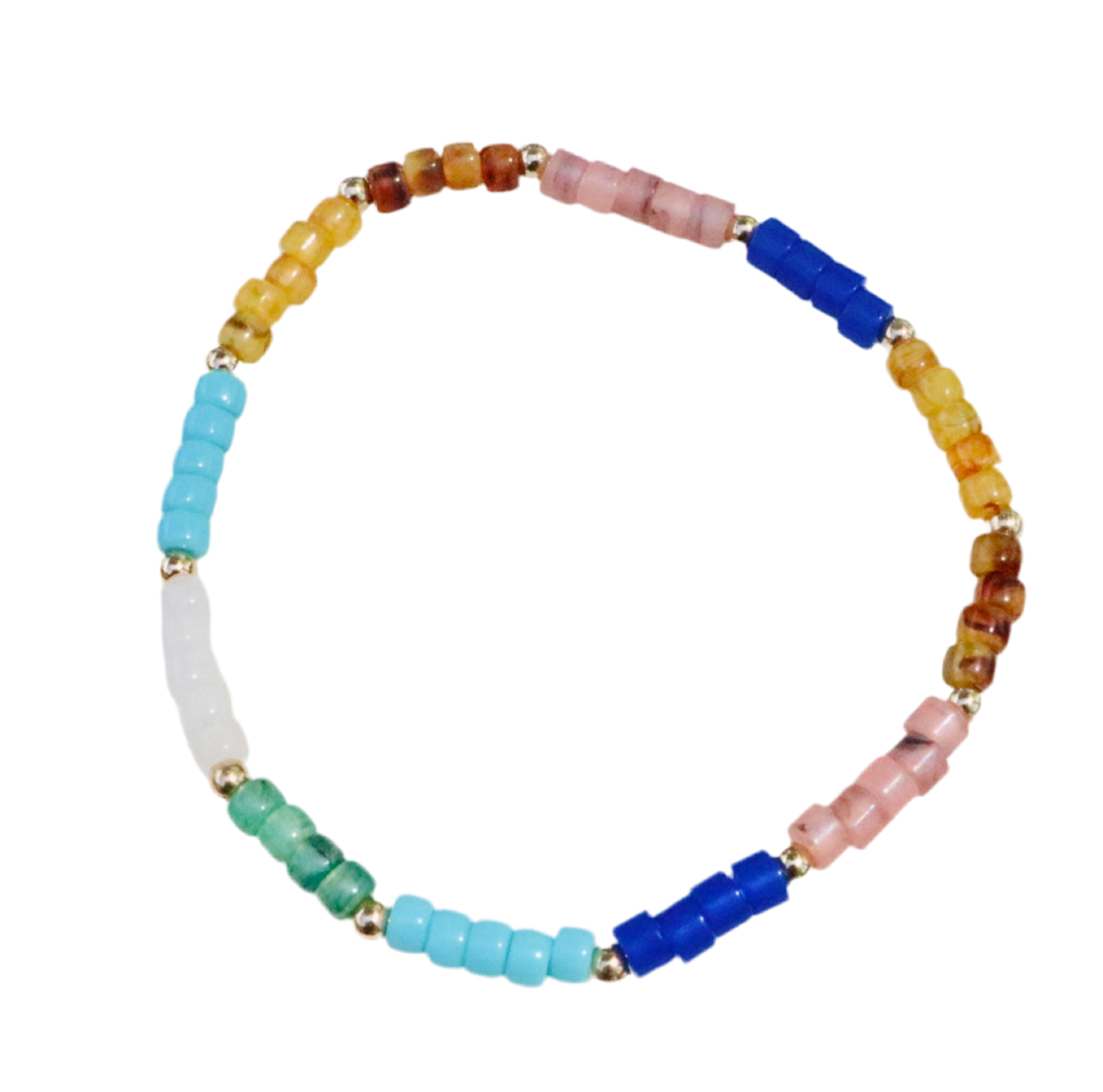 Color Block Beaded Bracelet