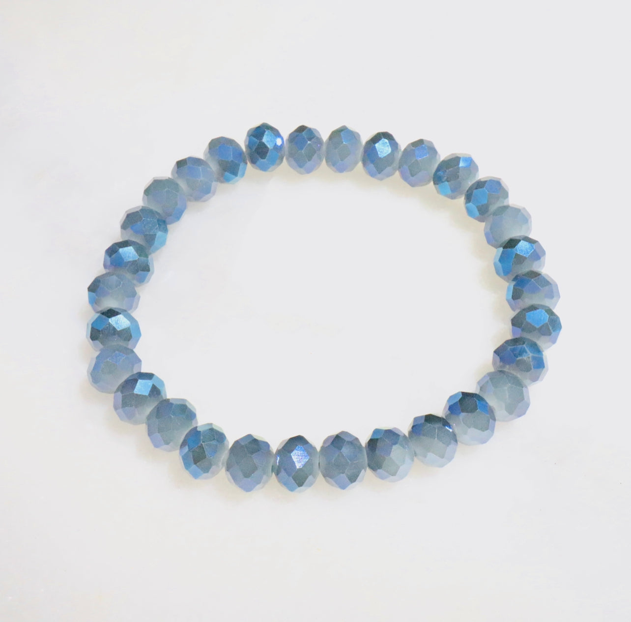 Iridescent Blue Crystal Bracelet