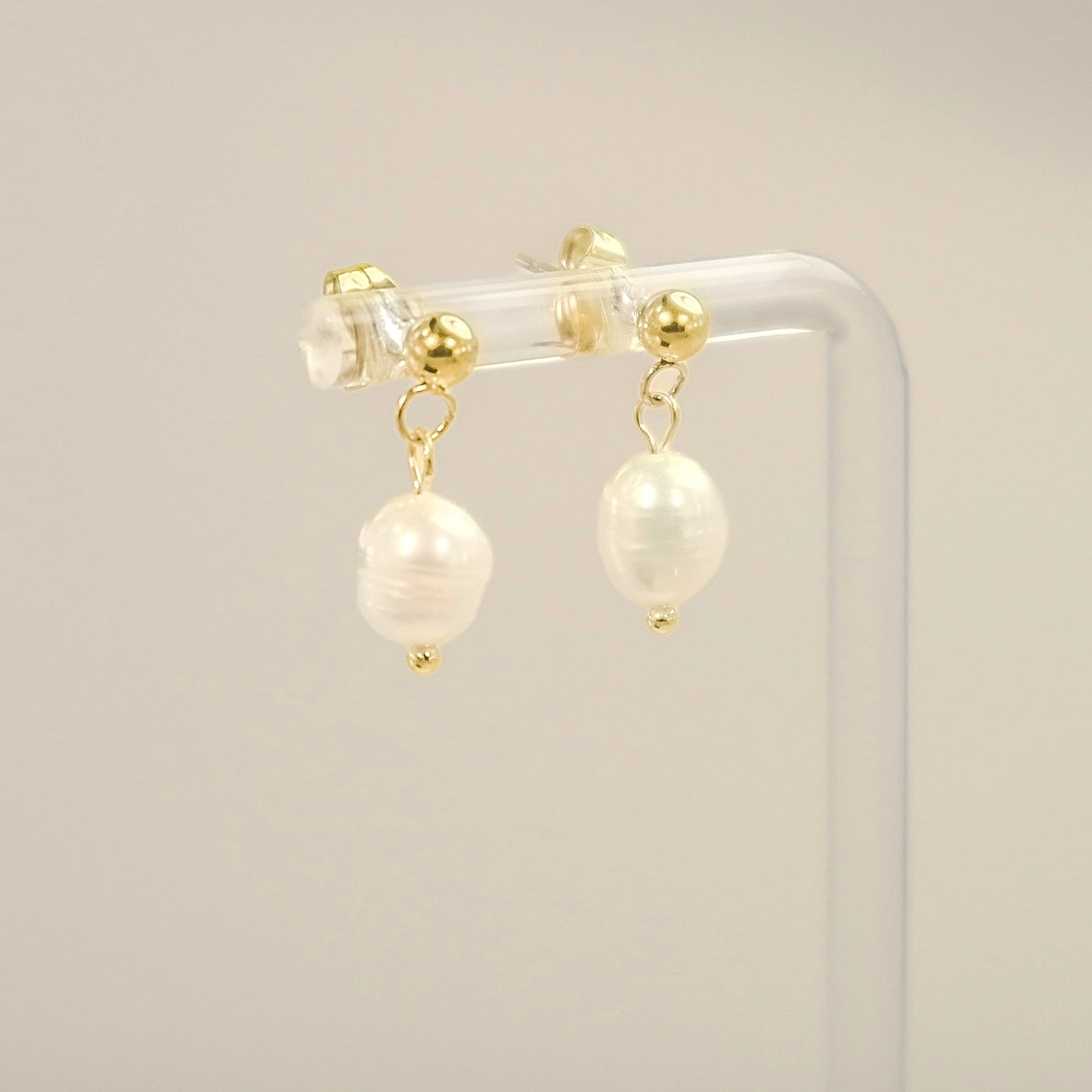 Dainty Fresh Water Pearl Post Earrings