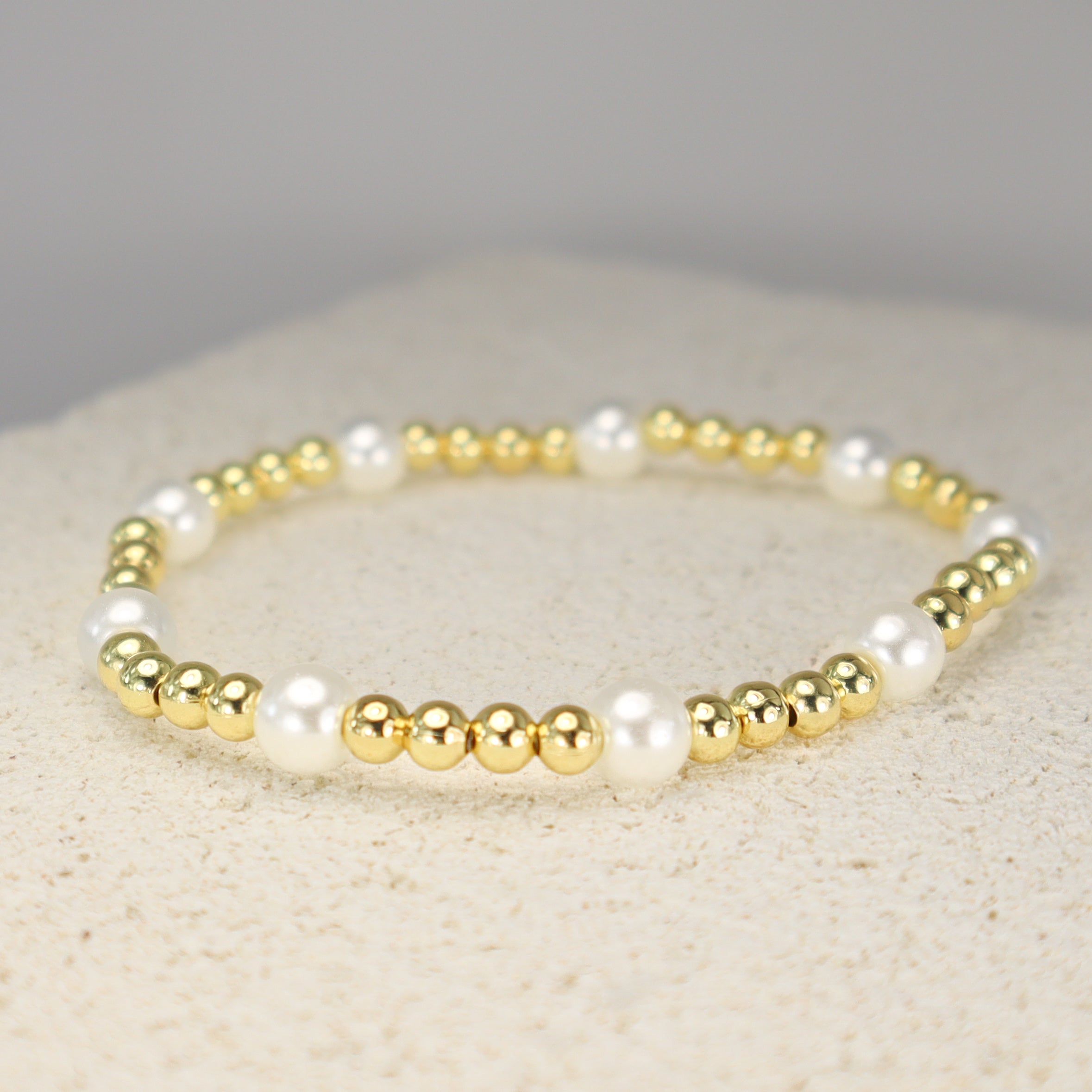 Gold & Pearl Bracelet Stack
