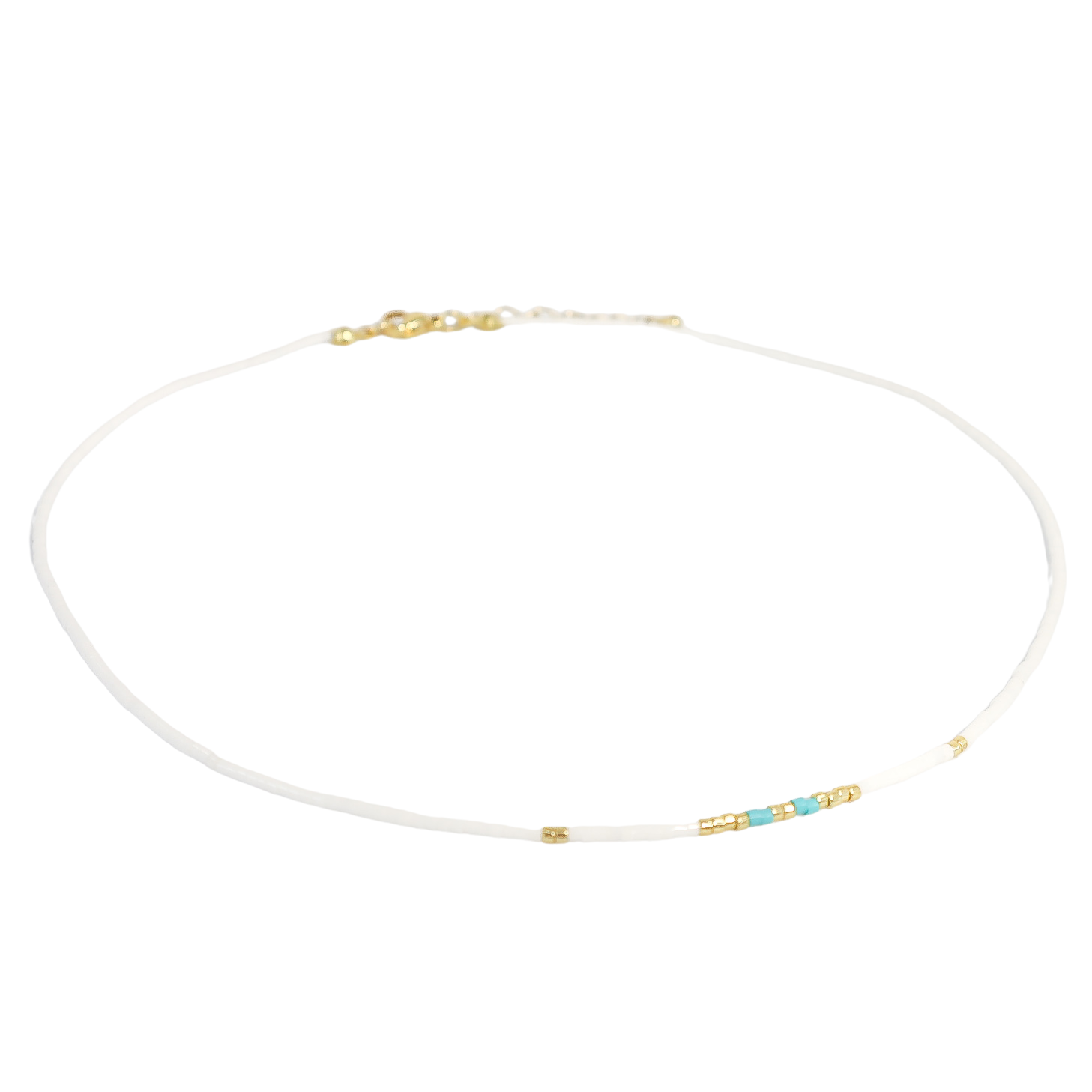 Outer Banks White Seed Bead Necklace